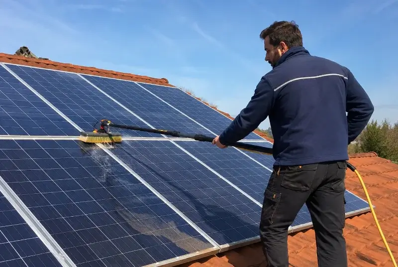Nettoyage et entretien de panneaux solaires à Joucas